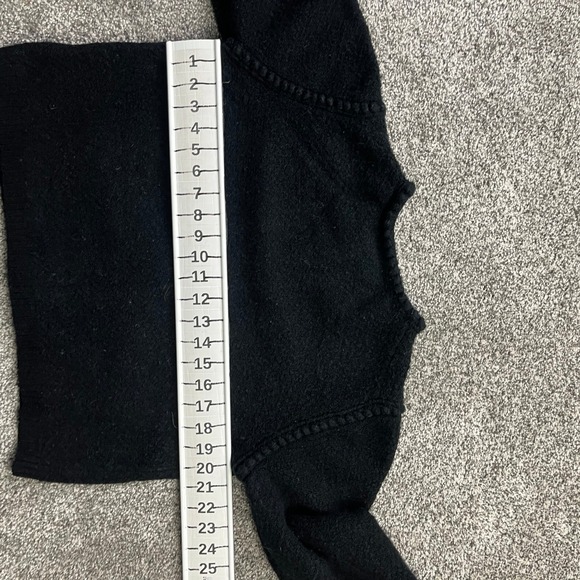 J.Crew Cardigan Sweater Womens Medium Black Merino Alpaca Wool Blend Lady Jacket - Picture 10 of 11